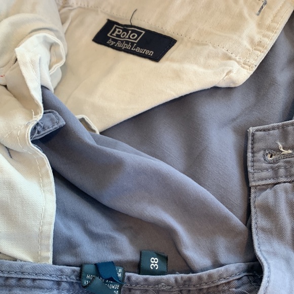 Polo Ralph Lauren sorts light blue gray color 38 gray waist - Picture 3 of 4